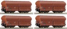 66099 Roco Set of 4 self-discharging hopper cars